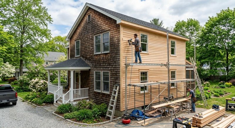 Cedar Siding Installation in Boston, MA