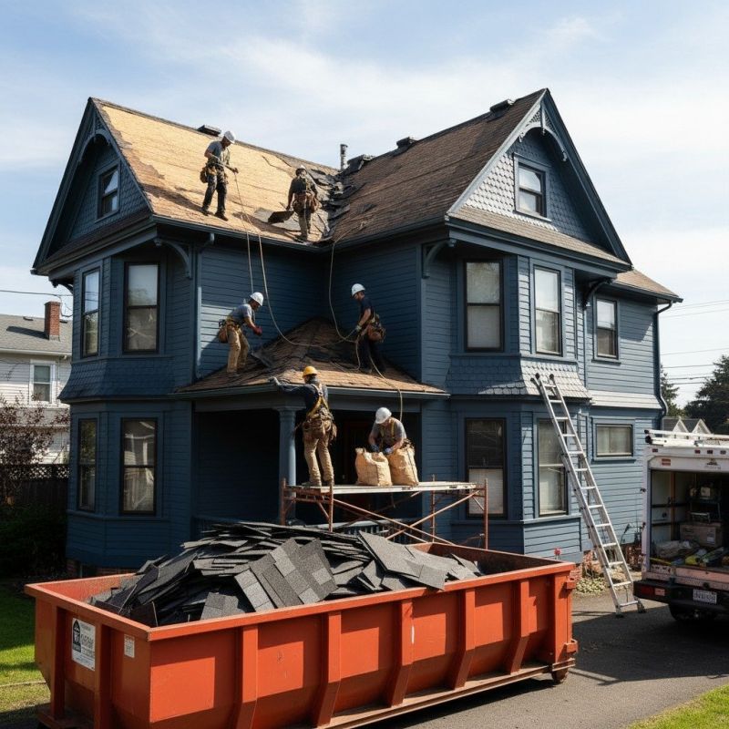 Damaged Roof Replacement in Boston, MA